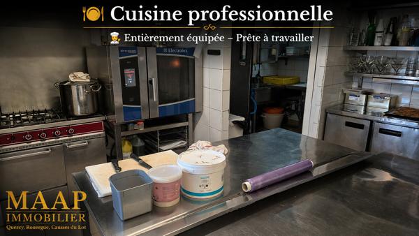 Restaurant avec terrasse – Fonds de commerce – Saint-Cirq-Lapopie 210 000 €