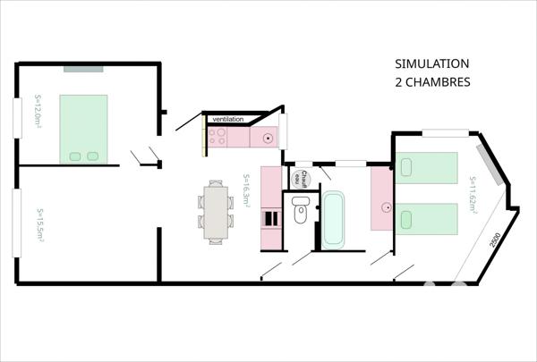 Appartement à vendre 3 pièces 66 m² La Garenne-Colombes