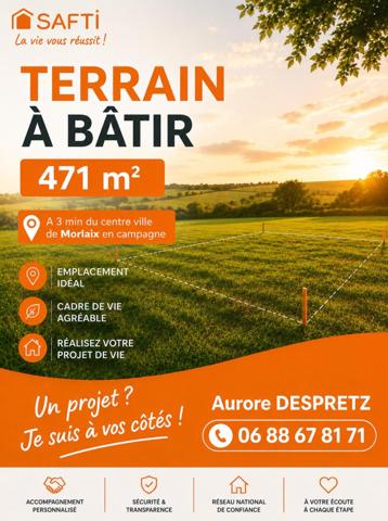 Terrain à bâtir à la campagne aux portes de Morlaix