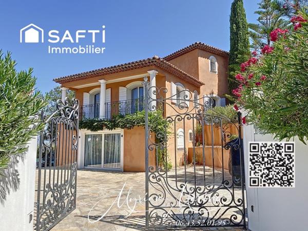 Villa de Prestige à Saint-Aygulf – 220 m², Piscine, aperçu Mer et Appartement F2 Indépendant | Côte d’Azur