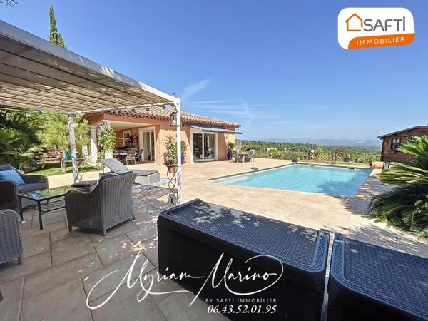 Villa de Prestige à Saint-Aygulf – 220 m², Piscine, aperçu Mer et Appartement F2 Indépendant | Côte d’Azur