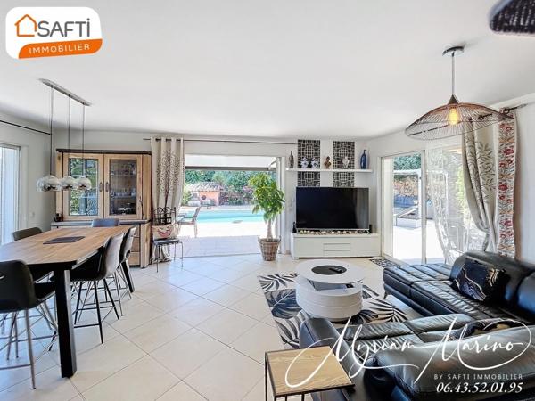 Villa de Prestige à Saint-Aygulf – 220 m², Piscine, aperçu Mer et Appartement F2 Indépendant | Côte d’Azur