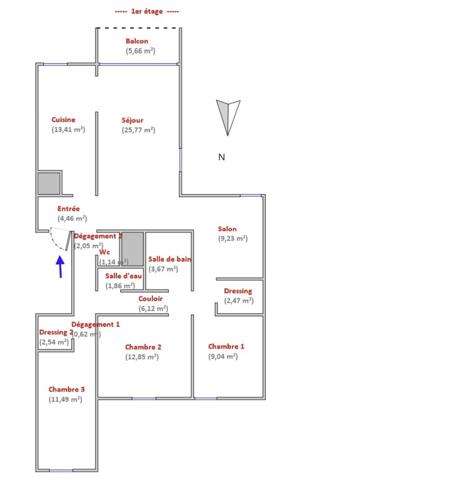 Appartement 5 pièces de 106 m² à Marseille (13010)