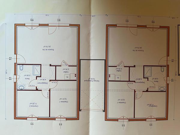 Terrain  de 589 m² hors lotissement viabilisé