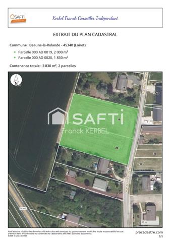 Terrains à bâtir sur Beaune la Rolande