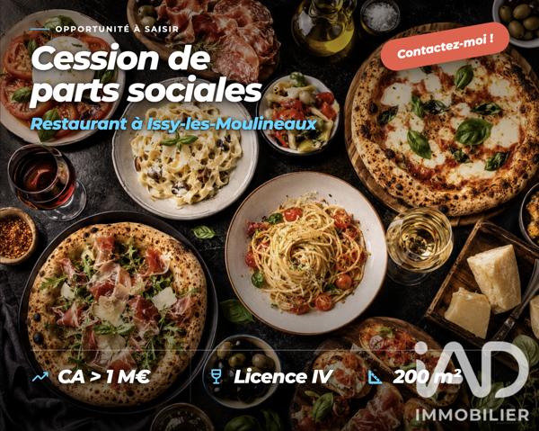 Restaurant à vendre 200 m² Issy-les-Moulineaux