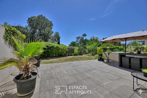 Appartement en rez-de-jardin aux airs de maison individuelle
