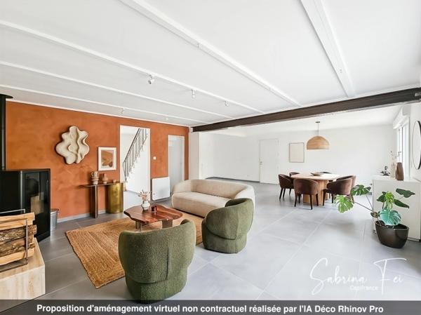 MAISON FAMILIALE 150 m² – ENORME POTENTIEL – 5 CHAMBRES POSSIBLES – EXTENSION NEUVE & GRAND ESPACE DE VIE