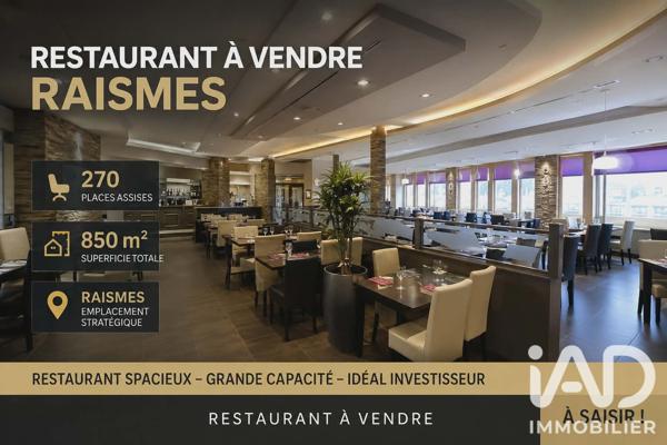 Restaurant à vendre 850 m² Raismes