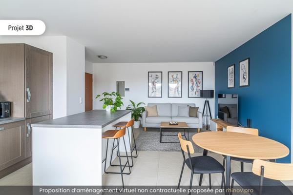 Appartement à vendre |  Bordeaux |  3 pièces | 62 m²