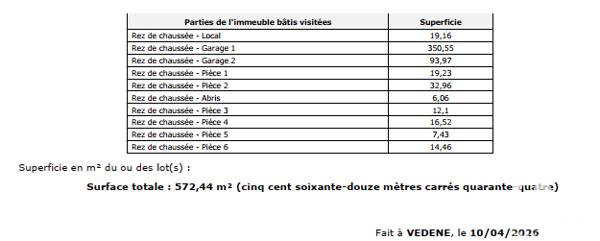 Parking à vendre 572 m² Sorgues