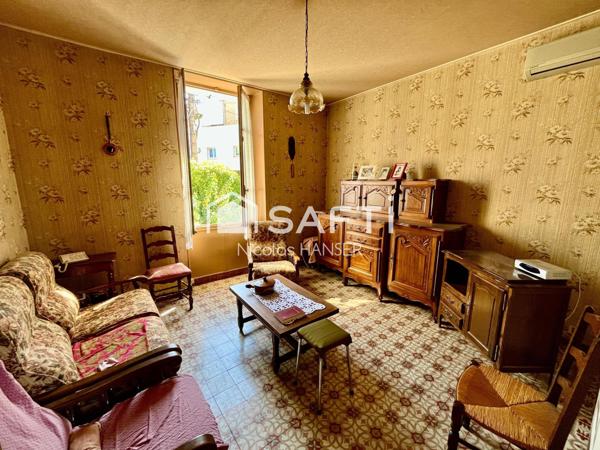 Maison mitoyenne à rénover proche centre ville d'Alès, quartier Chantilly