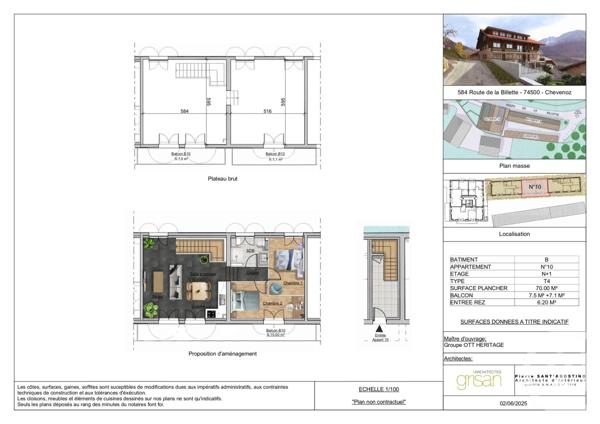 Appartement F4 à vendre  4 pièces - 70 m2 CHEVENOZ - 74
