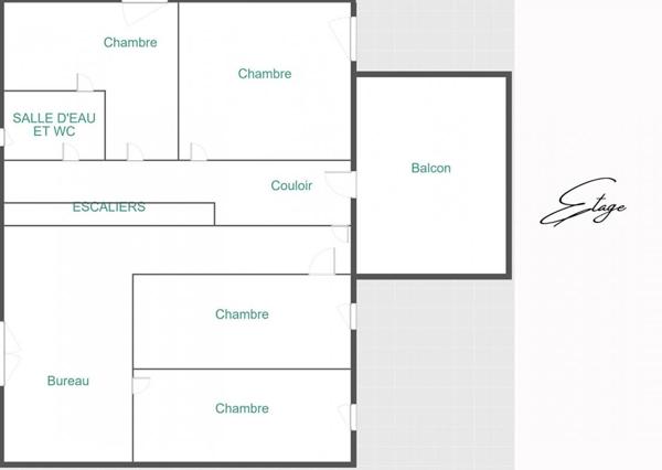 Maison de 220m² habitables + Logement de 70m² + Grange 74m² sur un Terrain de 2700m²