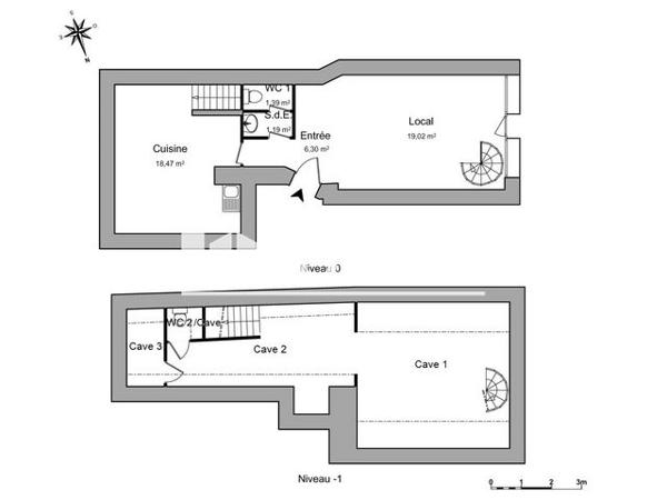 Location Local commercial 47 m² - 67 RUE DE BOURGOGNE Vienne 38200