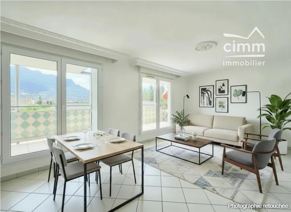 T4 dernier étage – terrasses, ascenseur, garage – Grenoble