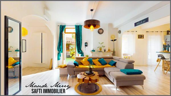 Appartement coup de coeur de type T3 de 92 m2 - 2 chambres - terrasse/jardinet - proximité centre ville à pied et parking à proximité