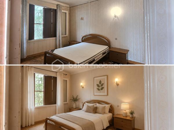 Située Route de Beaucaire à Nîmes, dans un renfoncement qui la préserve des nuisances de la circulation, cette maison traditionnelle de plain-pied d'environ 83 m² offre un cadre de vie agréable, à proximité immédiate des commerces, des écoles et de toutes les commodités.

Implantée sur un terrain arboré de 439 m², sans vis-à-vis, elle séduira les amateurs de rénovation souhaitant créer un intérieur à leur image.

La maison se compose de :

Une cuisine indépendante,
Un vaste salon-séjour lumineux,
Deux chambres,
Une salle de bains,
Un WC indépendant.

À l'extérieur, vous profiterez d'une agréable terrasse donnant sur un jardin verdoyant, d'un garage attenant aménagé, d'un abri de jardin ainsi que d'un forage, un véritable atout pour l'entretien des espaces extérieurs.

Côté équipements, la maison dispose de :

Menuiseries bois avec double vitrage,
Climatisation dans le séjour ainsi que dans une chambre.

Des travaux de rénovation sont à prévoir, permettant de moderniser les prestations et de révéler tout le potentiel de cette construction traditionnelle, reconnue pour sa solidité.

Son implantation en retrait de la route, son jardin arboré sans vis-à-vis, ses dépendances et sa proximité avec toutes les commodités en font une belle opportunité, que ce soit pour une résidence principale ou un investissement.

Une maison offrant de belles bases et un fort potentiel de valorisation après rénovation.

N'attendez plus pour venir la découvrir !