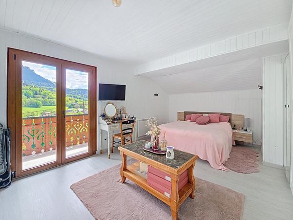 Agréable châlet avec vue sur les Mémises