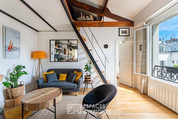 Duplex de charme au dernier étage, quartier Louise Michel / Anatole France
