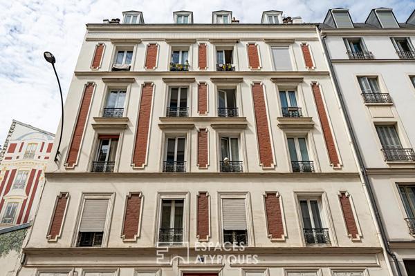Duplex de charme au dernier étage, quartier Louise Michel / Anatole France