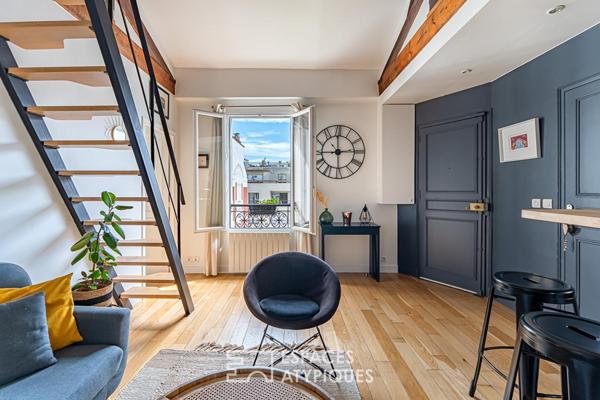 Duplex de charme au dernier étage, quartier Louise Michel / Anatole France