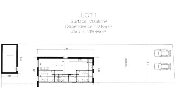 Maison
                                                                                                                                                                                                                                                                                                                        3 pièce(s)                                                                                                                                                                                                          2 chambre(s)                                                                                                                                                                                                          93.23  m²