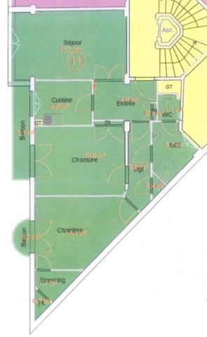 Appartement 3 pièces de 58 m² à Paris (75020)