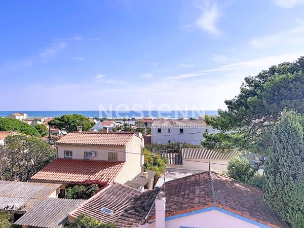 Charmant appartement 3 pièces de 37 m² avec belle vue mer panoramique & place de parking privative à Saint-Pierre-la-Mer