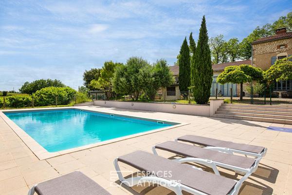 Propriété de charme avec gîtes et réception en plein vignoble