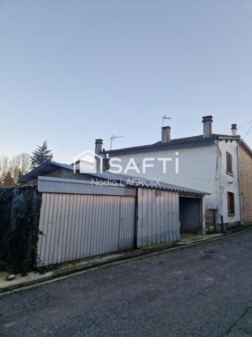 Maison de 81 m², garage 40 m² et jardin de 453 m²