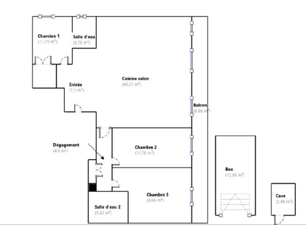 Appartement à PARIS 19EME ARRONDISSEMENT (75019)