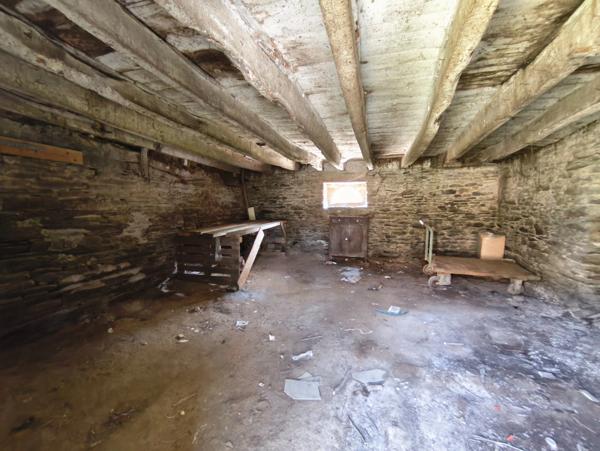 GUIPRY-MESSAC 35480 - Maison d'habitation 2 p, 1 chambre et dépendance sur terrain de 9600 m²