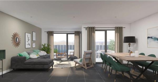 Dpt Finistère (29), à vendre QUIMPER appartement T2 de 55 m² habitable - Terrasse - Parking souterrain - Box.