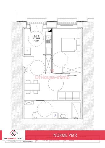 Appartement à vendre 2 pièces de 42 m²