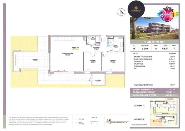 Vente Appartement 3 pièces 73 m2 à Colmar