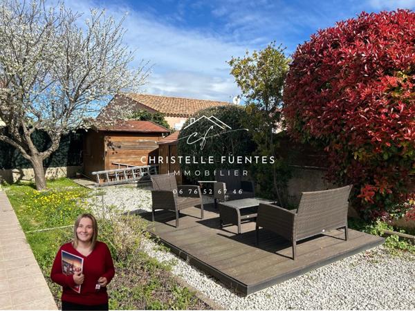HERAULT - MEZE (34140) - VILLA PLAIN PIEDS - 4 PIECES - 88M2 - GARAGE - 350M2 TERRAIN