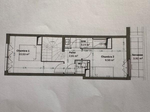Chessy (77700) T3 DUPLEX TERRASSES DERNIER ETAGE " RHAPSODY IN BLUE" EN ECO-CONSTRUCTION CHESSY