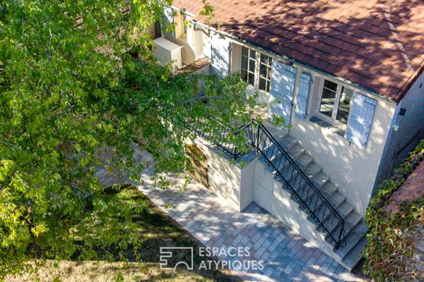 Maison en pierre rénovée et son jardin d’éden au coeur du Clunisois