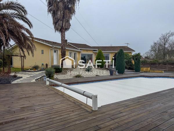 Superbe maison de 165m2 sur un terrain de 3200m2.