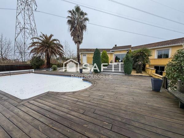 Superbe maison de 165m2 sur un terrain de 3200m2.