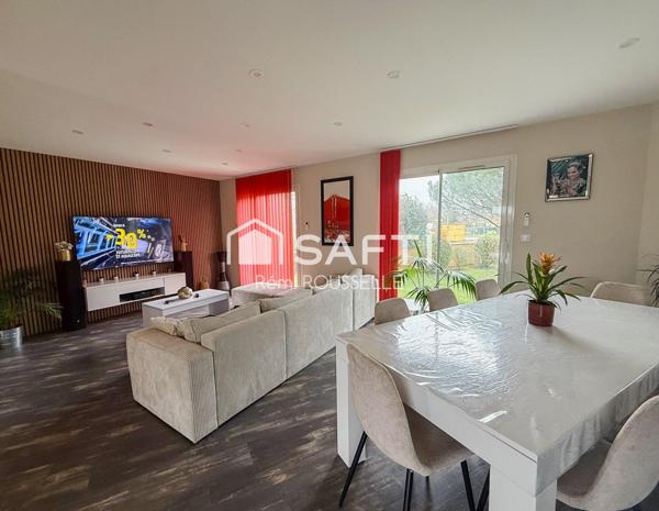 Superbe maison de 165m2 sur un terrain de 3200m2.