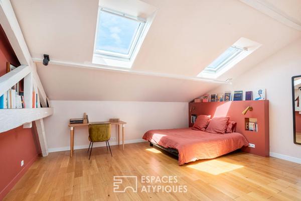 Loft en duplex avec verrière et terrasse
