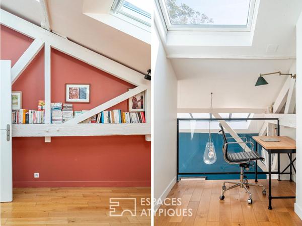 Loft en duplex avec verrière et terrasse