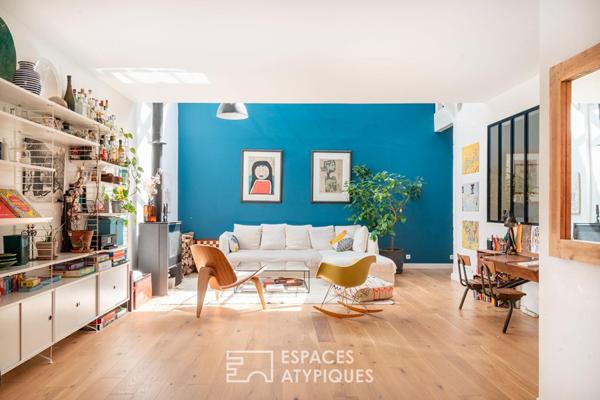 Loft en duplex avec verrière et terrasse