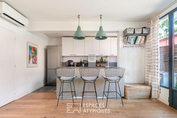 Loft en duplex avec verrière et terrasse