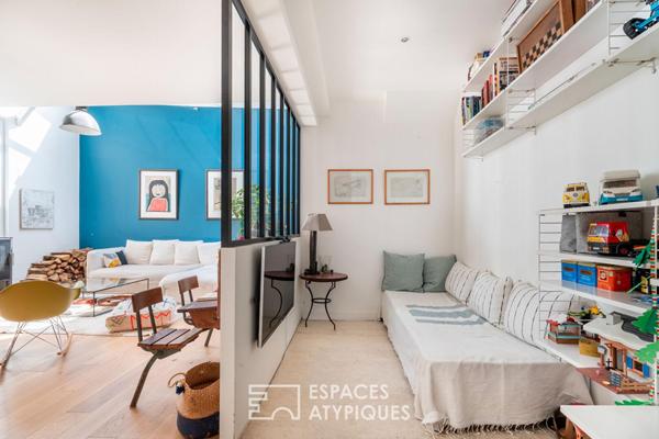 Loft en duplex avec verrière et terrasse