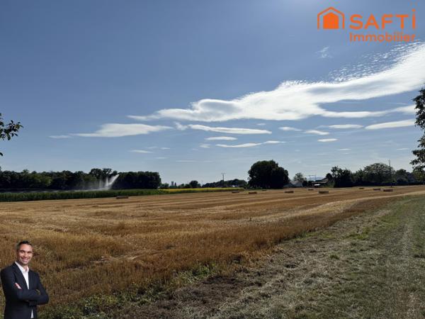 Superbe terrain constructible de 10,93 ares, libre de constructeur et hors lotissement !