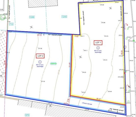 Rare sur la commune Terrain de 1214m2