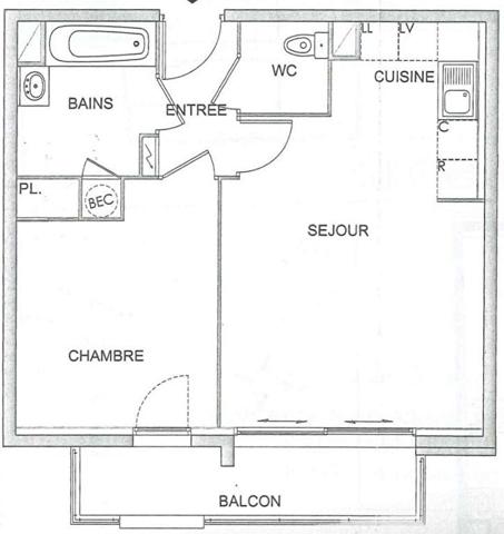 Appartement NANTES 2 pièce(s) 44 m2